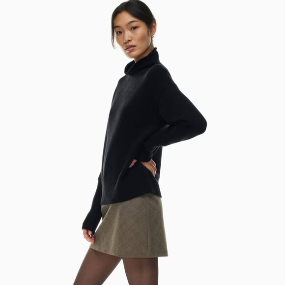 Aritzia Wildred Luxe 100% Cashmere Cyprie Sweater - Brown in Size XS - Picture 10 of 12